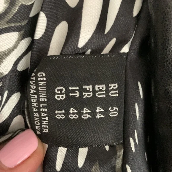 Genuine Leather coat with belt